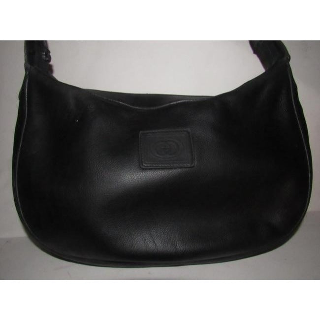 Gucci Xl Vintage Purses Black And Gg Leather Hobo Bag