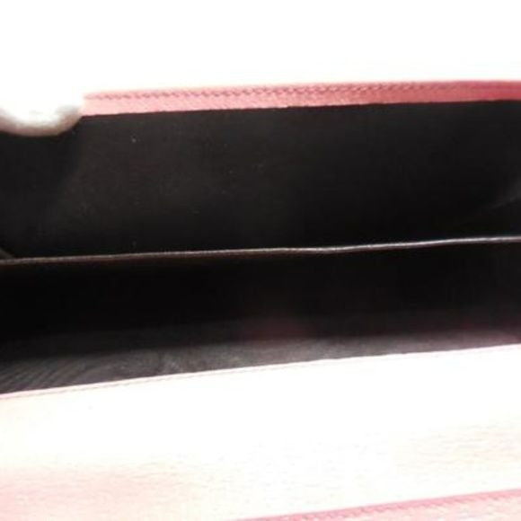 Gucci Pink Leather 'Eclipse' Style XL Gold Disk
