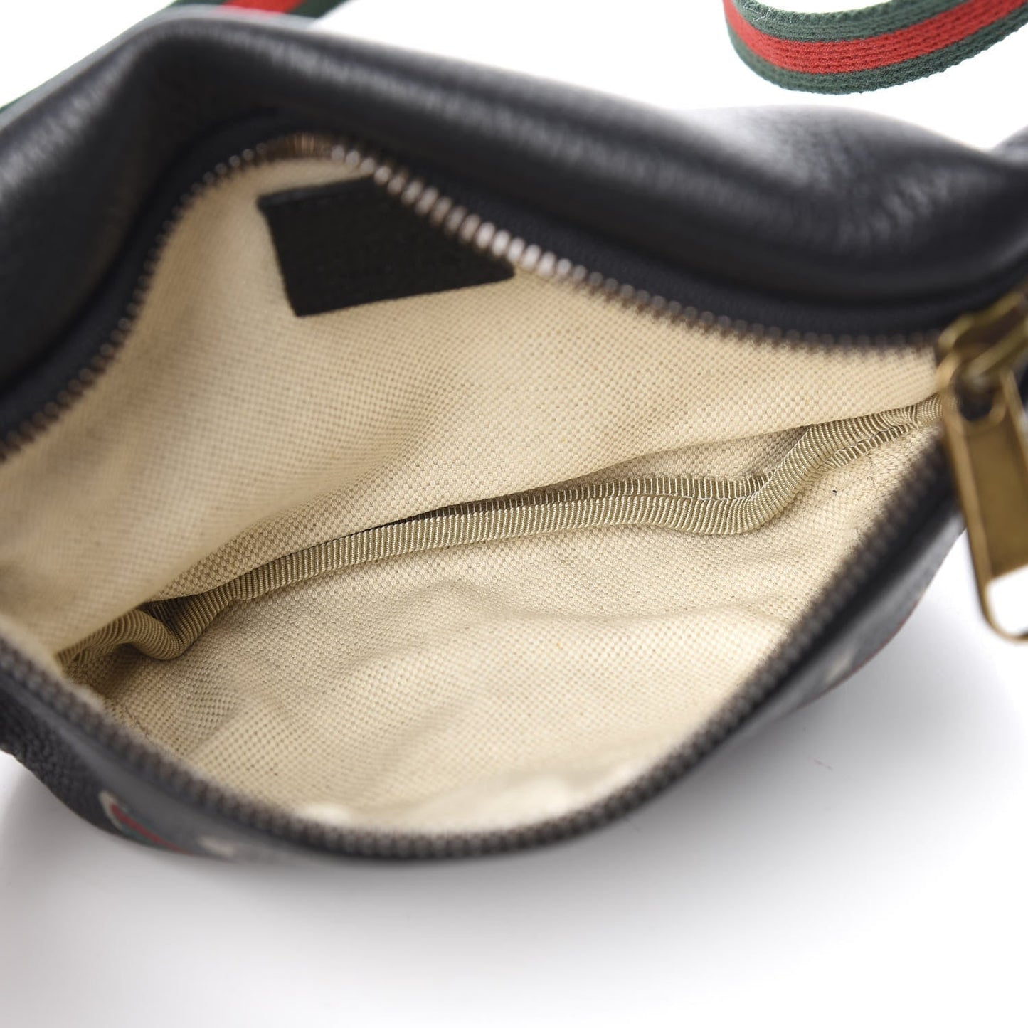 Gucci Logo Belt Bag in Black Leather