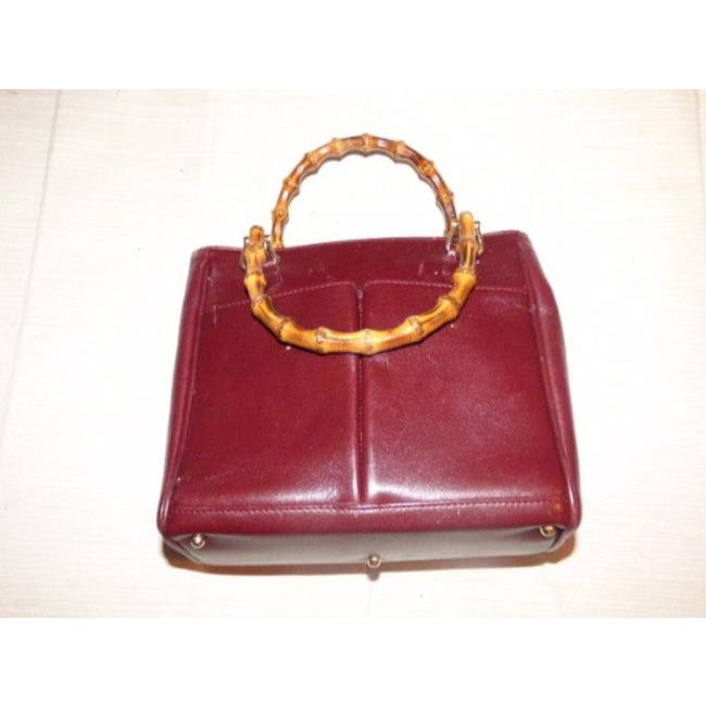 Gucci Sale Pursesdesigner Purses Burgundy Leather With Bamboo Handles Satchel