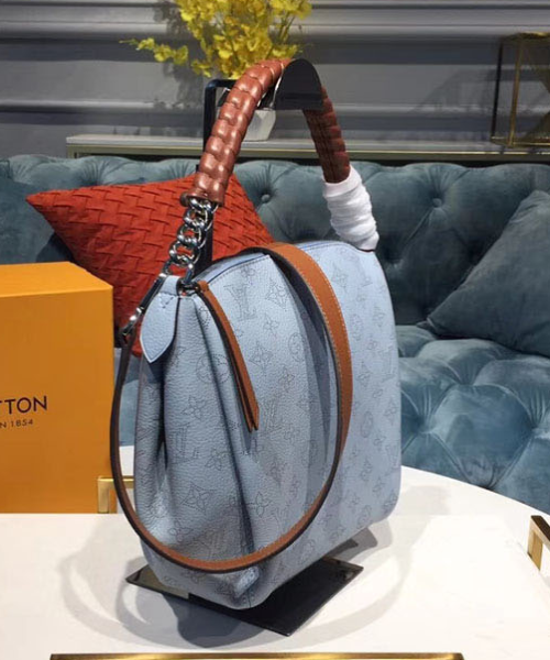Louis Vuitton Babylone Chain BB Mahina Bleu Horizon Pumpkin