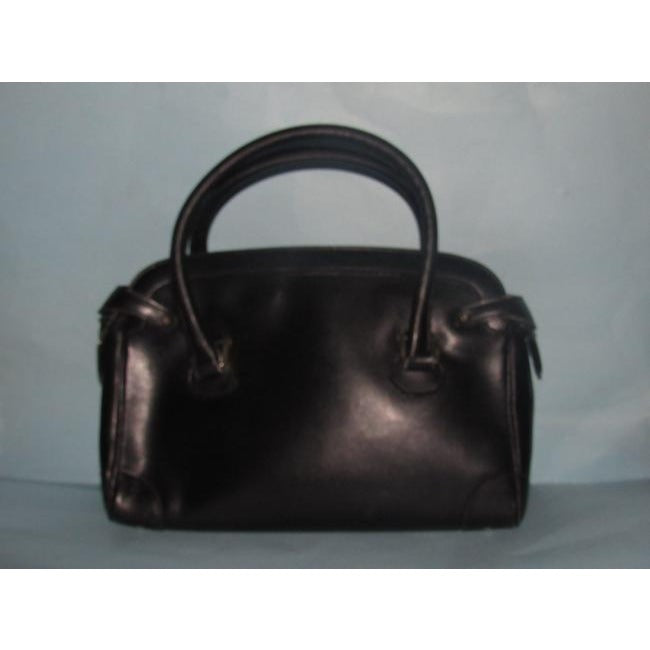 Gucci Vintage Pursesdesigner Purses Glossy Black Leather Satchel
