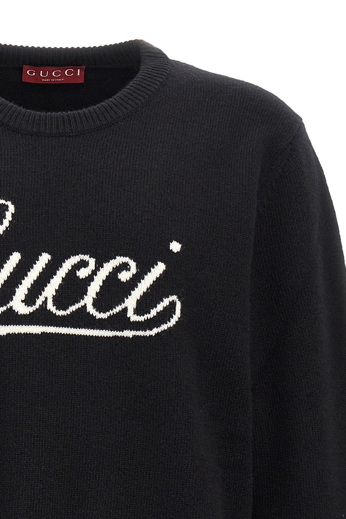 Gucci Men Logo Intarsia Sweater
