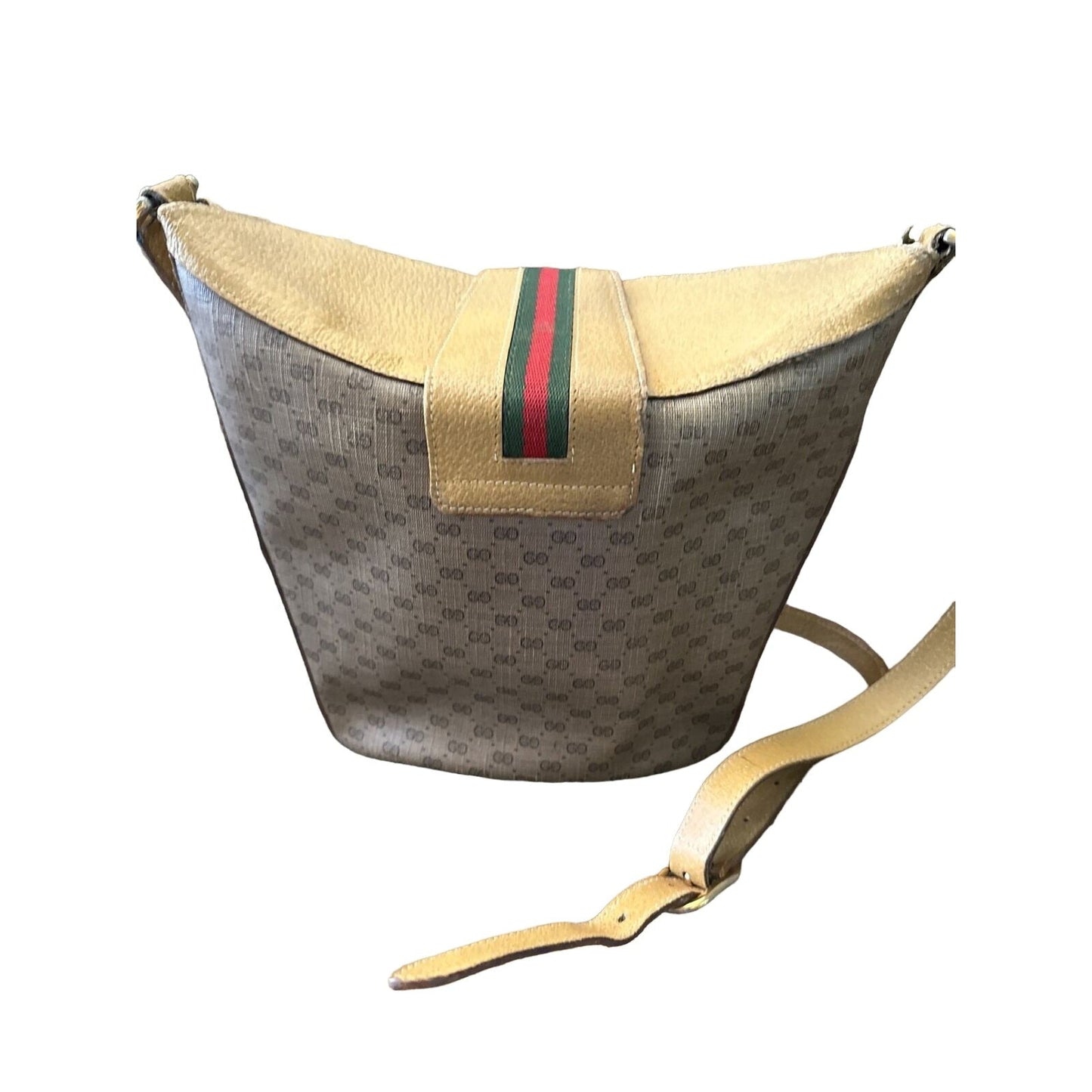 Gucci Accessory Collection brown micro Guccissima bucket bag