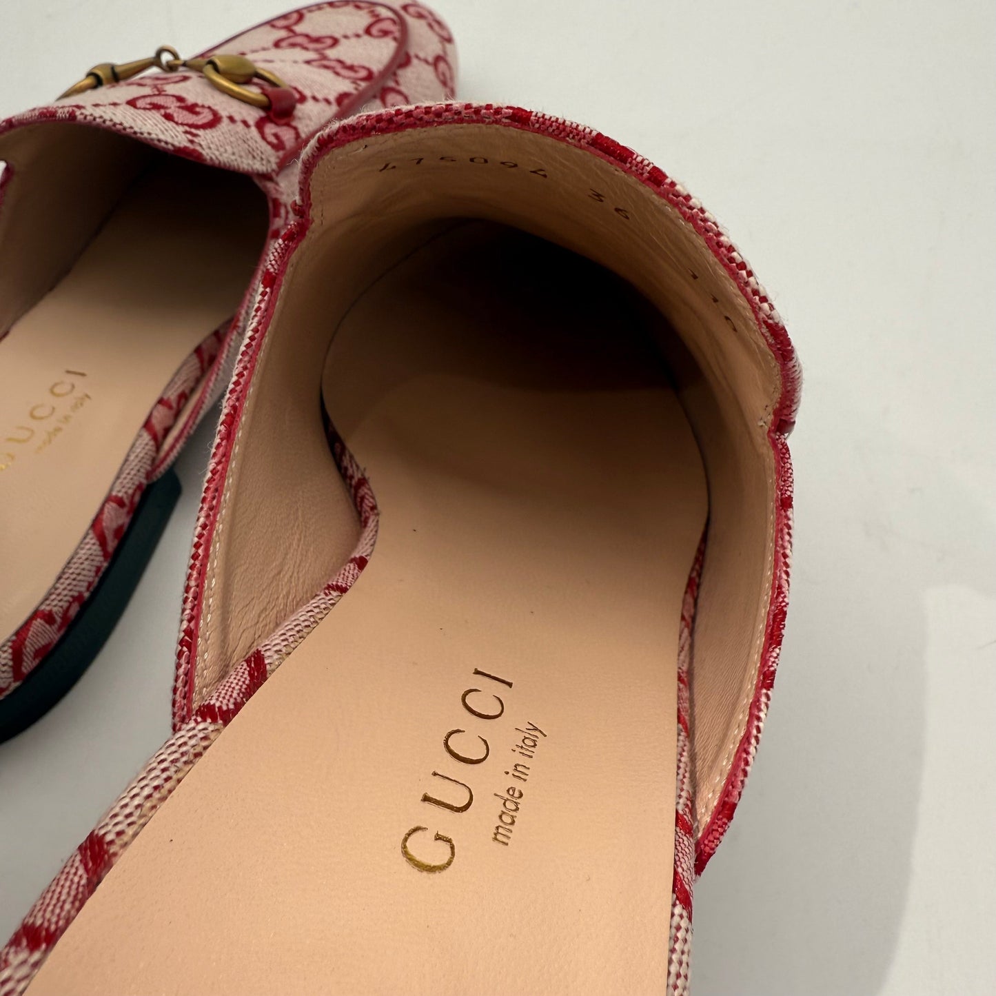 Gucci Cloth Flats Red US Women's Size 5.5 24080804