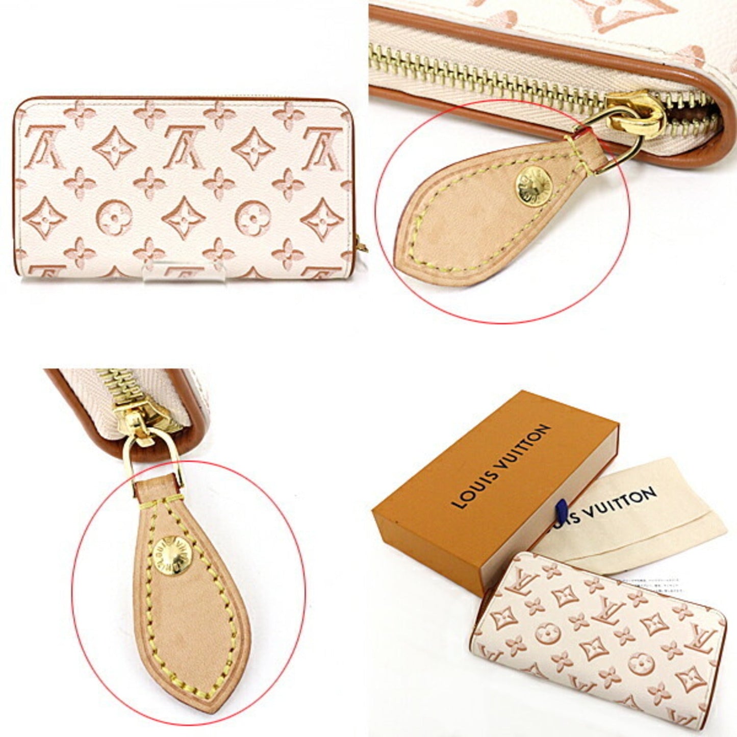 Louis Vuitton   Monogram Canvas Leather Long Wallet (Bi-Fold)