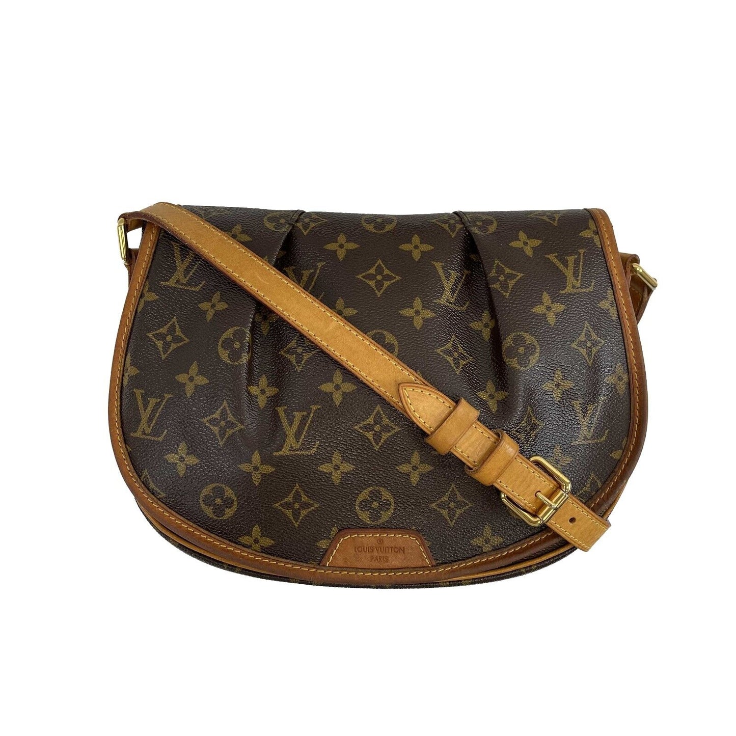 LOUIS VUITTON - Monogram Menilmontant PM - Brown / Tan Shoulder Bag
