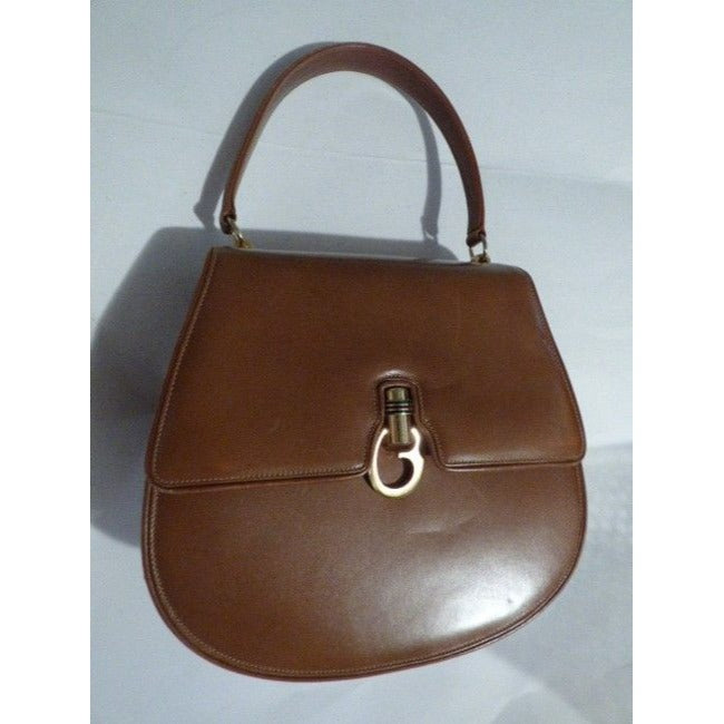 Gucci Vintage Pursesdesigner Purses Supple Caramel Brown Leather Satchel