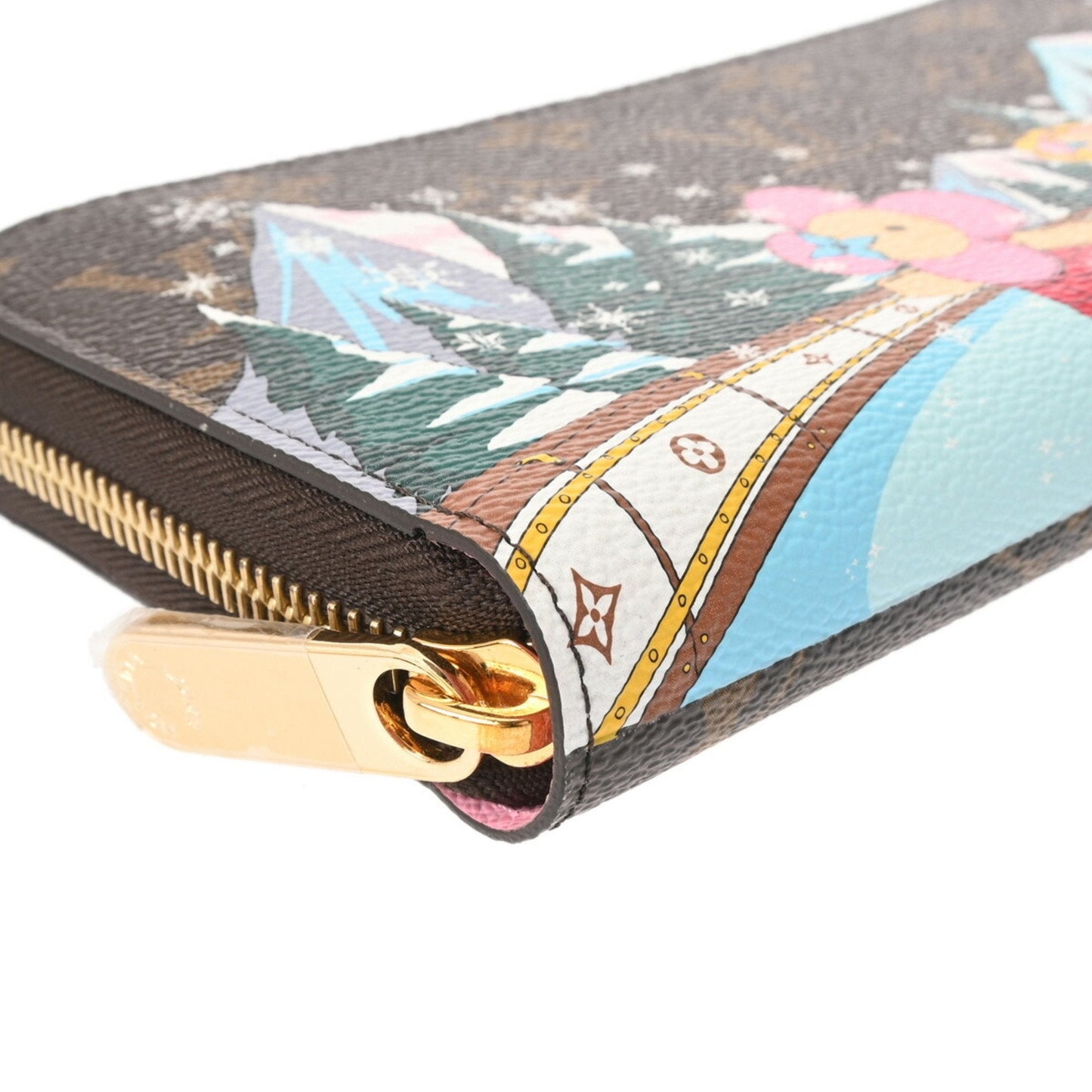 Louis Vuitton  pink Monogram Canvas Long Wallet (Bi-Fold)