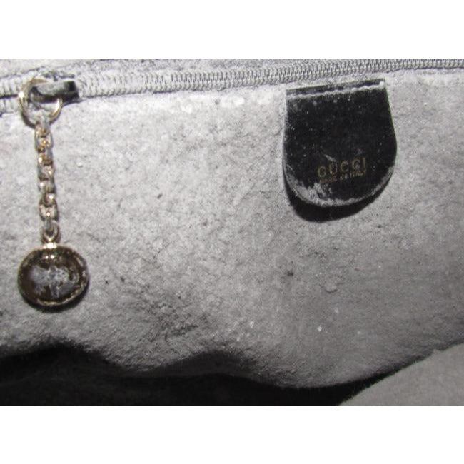 Gucci Vintage Pursesdesigner Purses Dark Navy Leather With Bamboo Handles And Accents Satchel