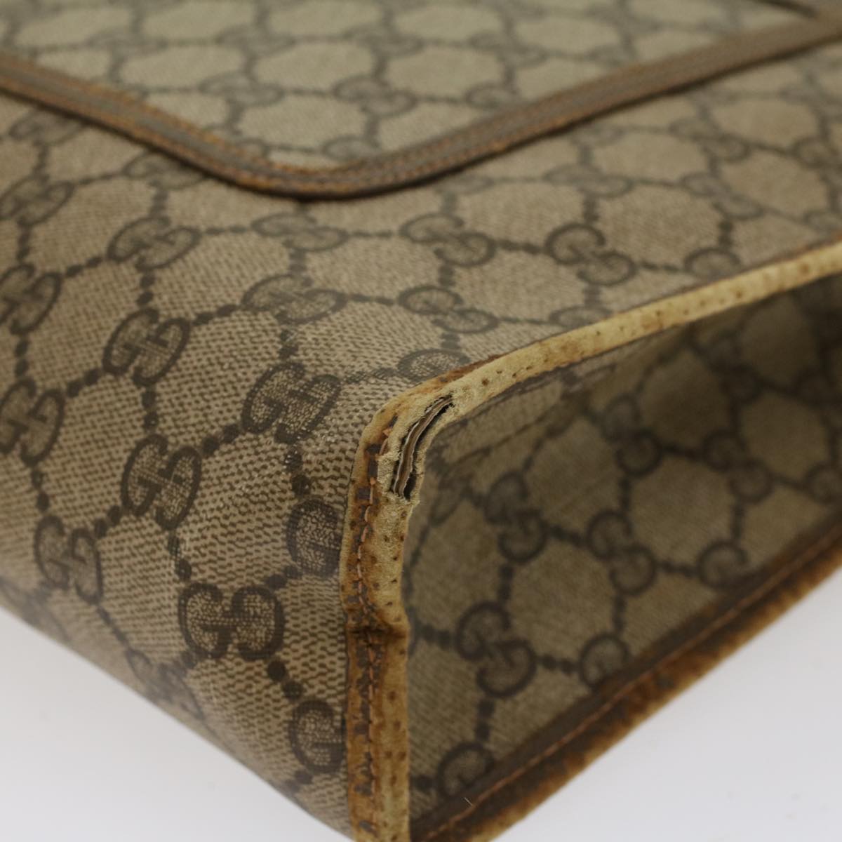 GUCCI GG Canvas Web Sherry Line Tote Bag Beige Red Green 89.02.997  ep1045