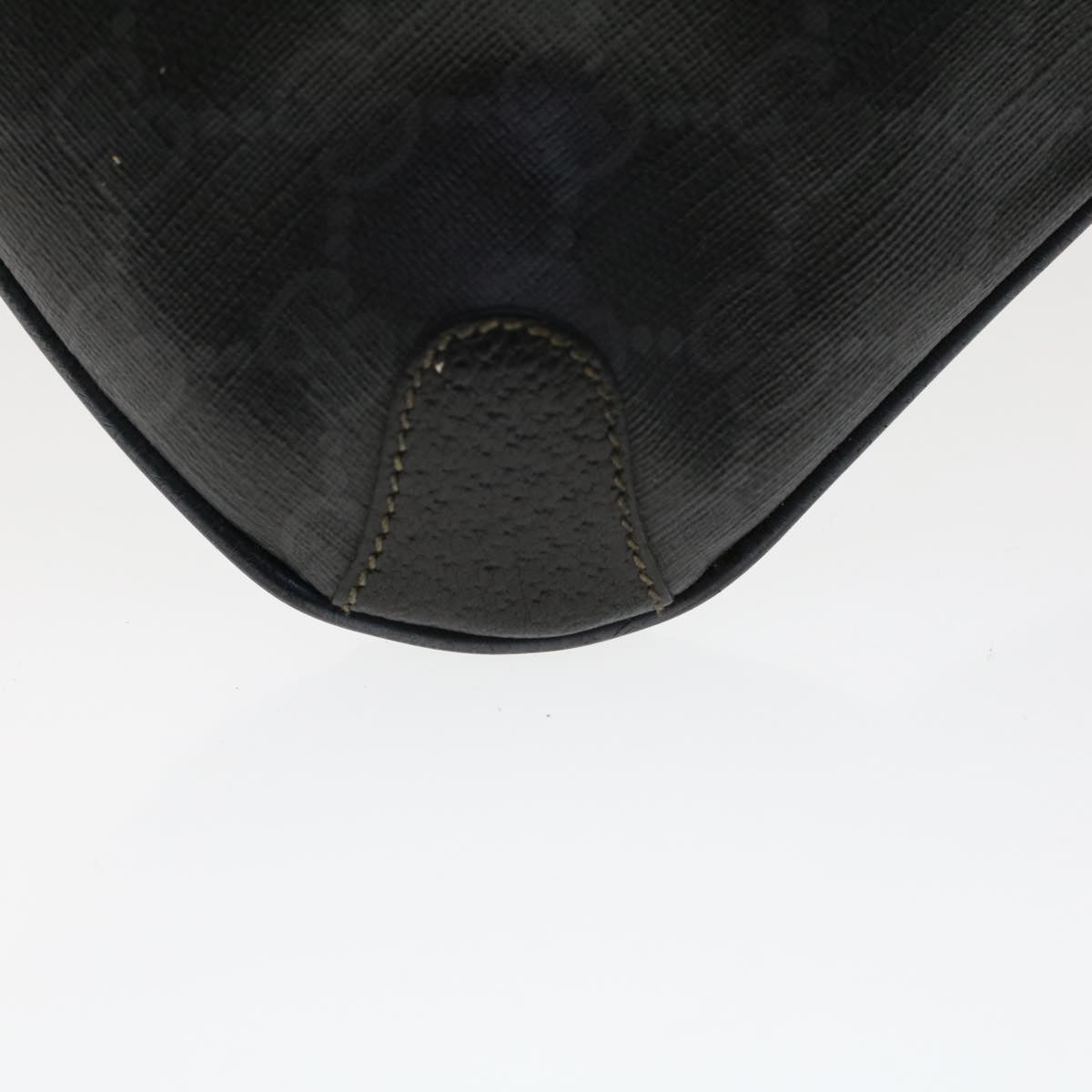 GUCCI GG Canvas Clutch Bag PVC Leather Black 156.02.075  ep1120