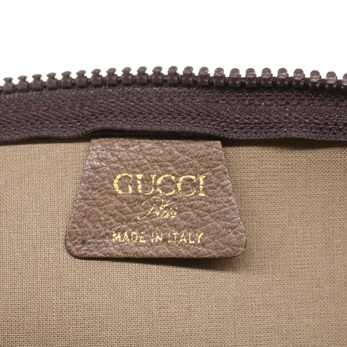 GUCCI GG Plus Canvas Clutch Bag PVC Leather Beige  ep1228