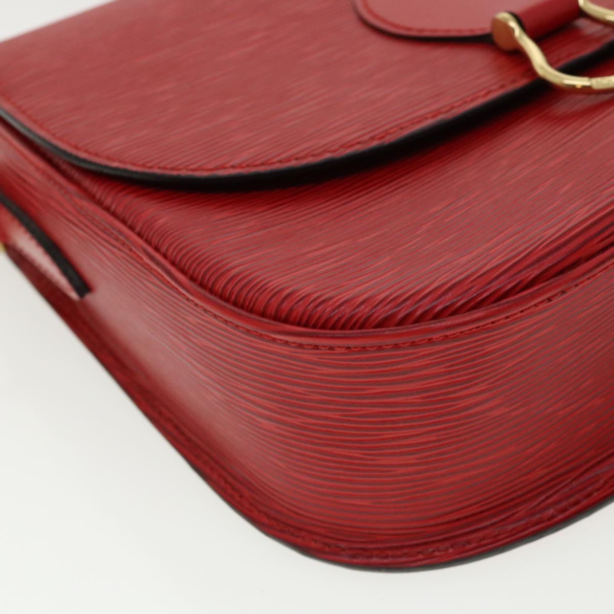 LOUIS VUITTON Epi Saint Cloud GM Shoulder Bag Red M52197 LV Auth ep218