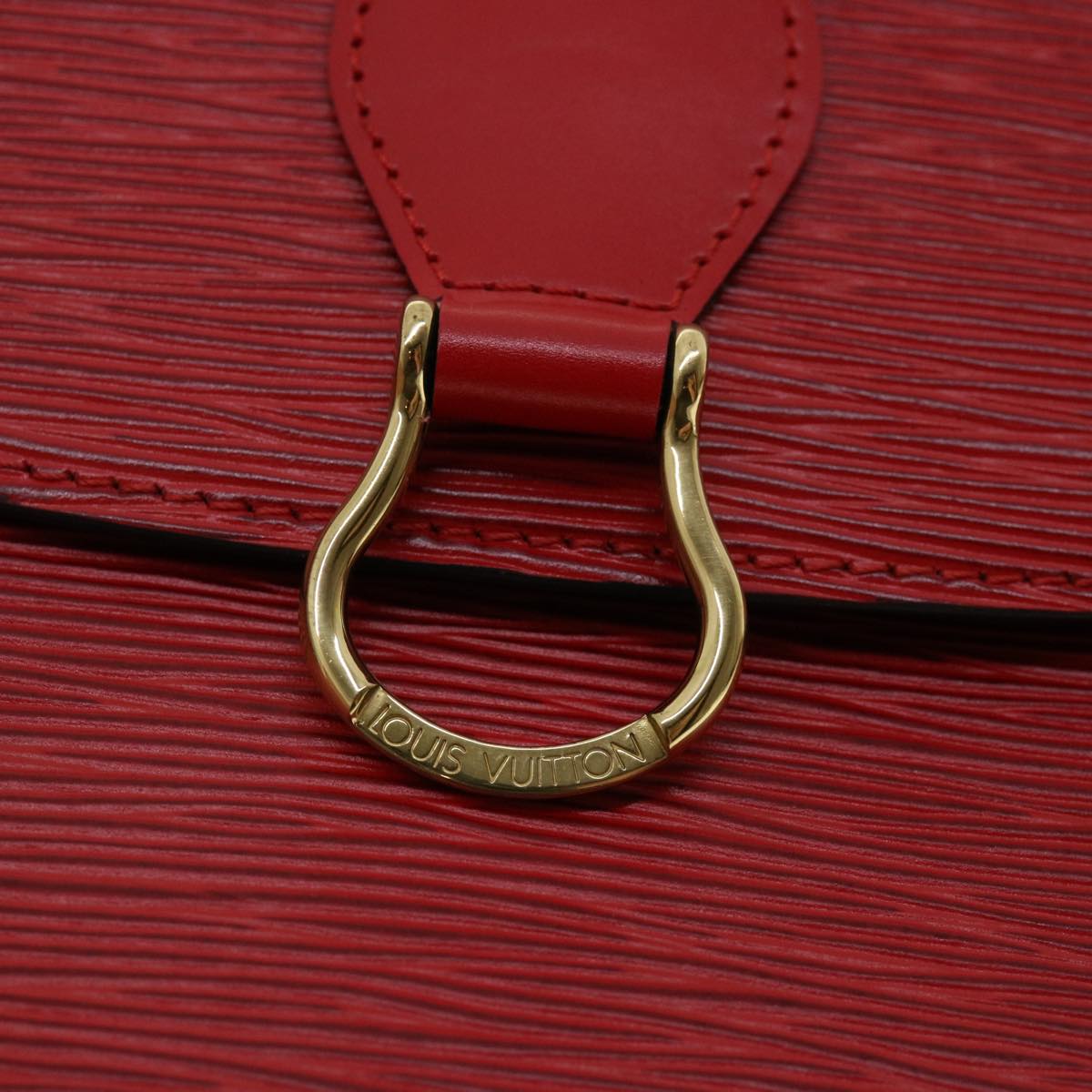 LOUIS VUITTON Epi Saint Cloud GM Shoulder Bag Red M52197 LV Auth ep218