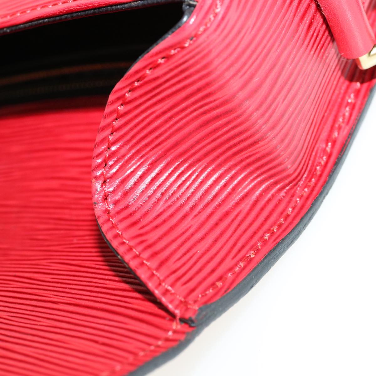 LOUIS VUITTON Epi Saint Cloud GM Shoulder Bag Red M52197 LV Auth ep218
