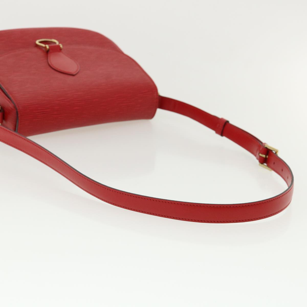 LOUIS VUITTON Epi Saint Cloud GM Shoulder Bag Red M52197 LV Auth ep218