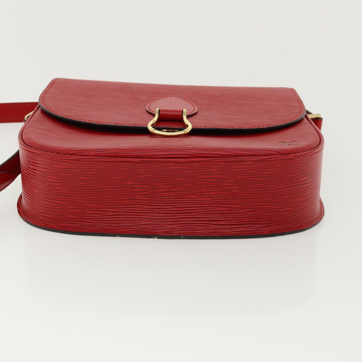 LOUIS VUITTON Epi Saint Cloud GM Shoulder Bag Red M52197 LV Auth ep218