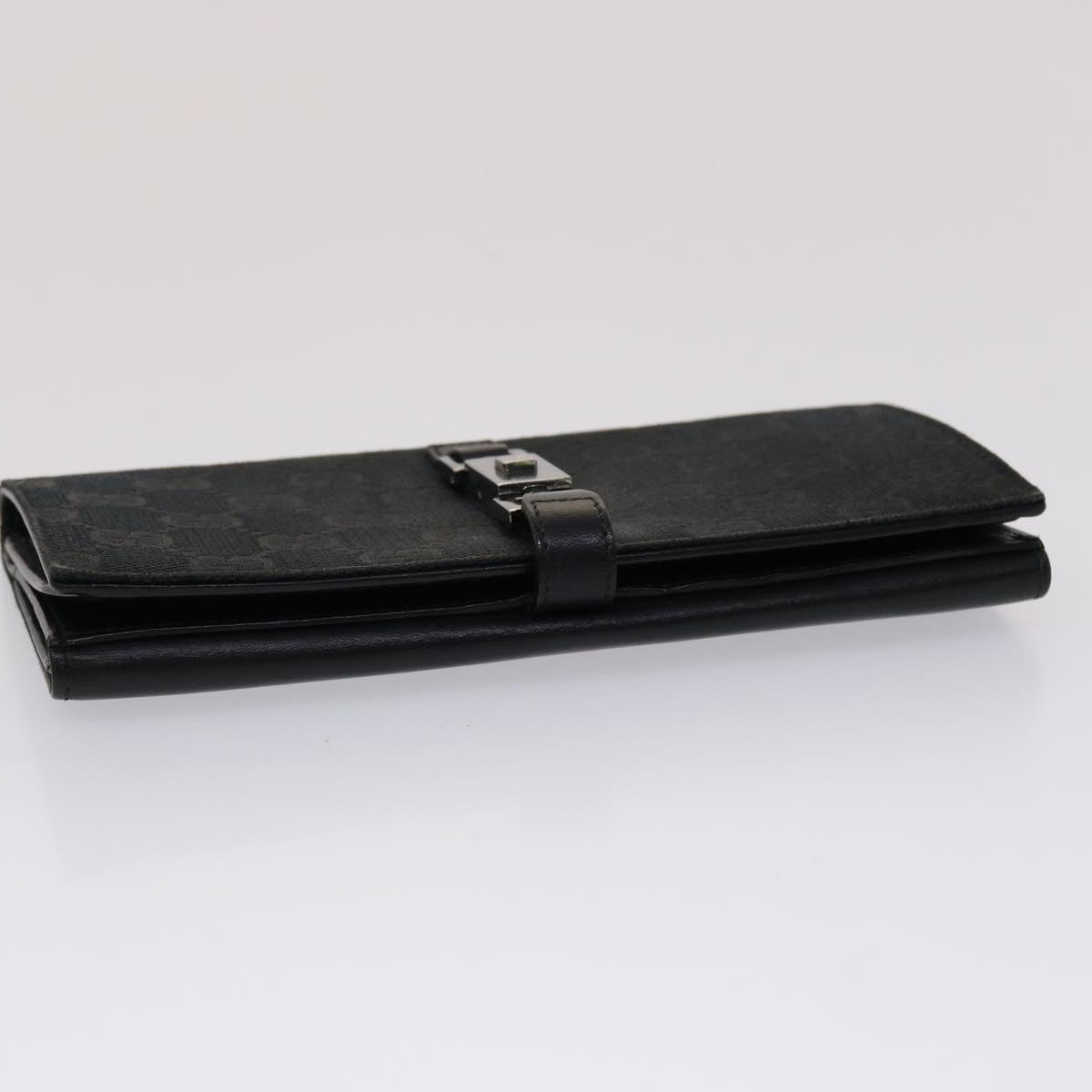Gucci GG Canvas Jackie Long Wallet Leather Black  ep953