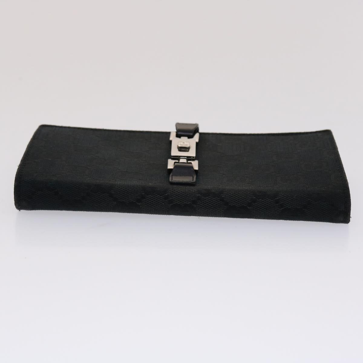 Gucci GG Canvas Jackie Long Wallet Leather Black  ep953