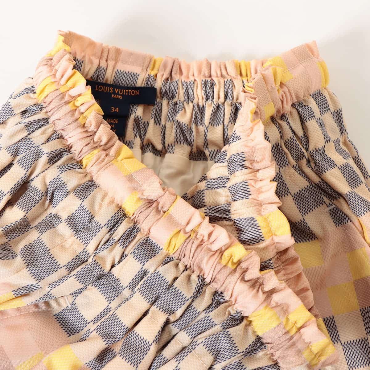 Louis Vuitton 22AW Cotton x Nylon Shirt 34  Pink RW222W Damier Nalle