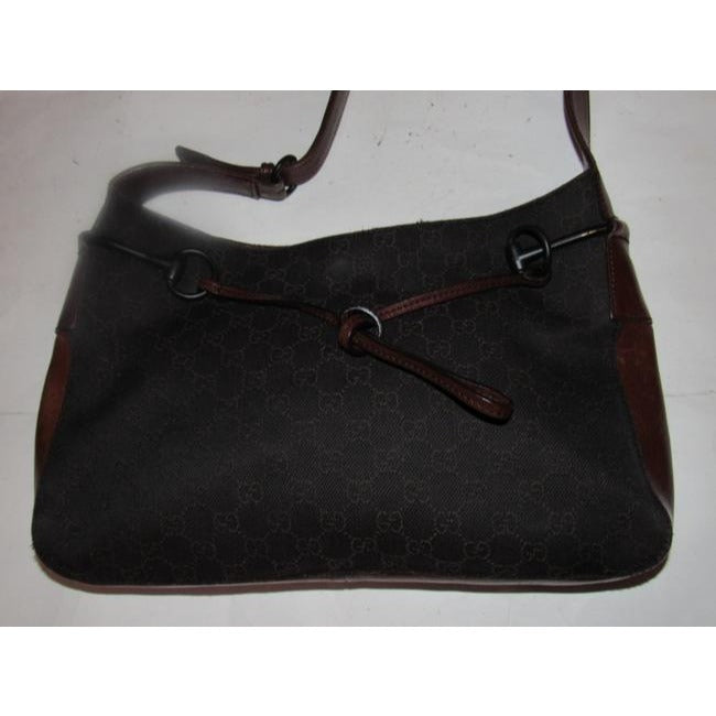 Gucci Tote Bag Newer Pursesdesigner Purses Brown Leather And Gg Leather Satchel