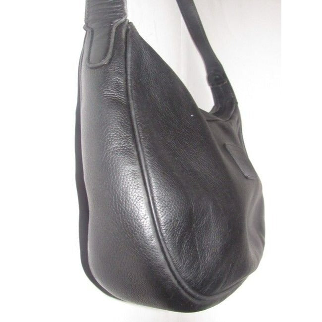 Gucci Xl Vintage Purses Black And Gg Leather Hobo Bag