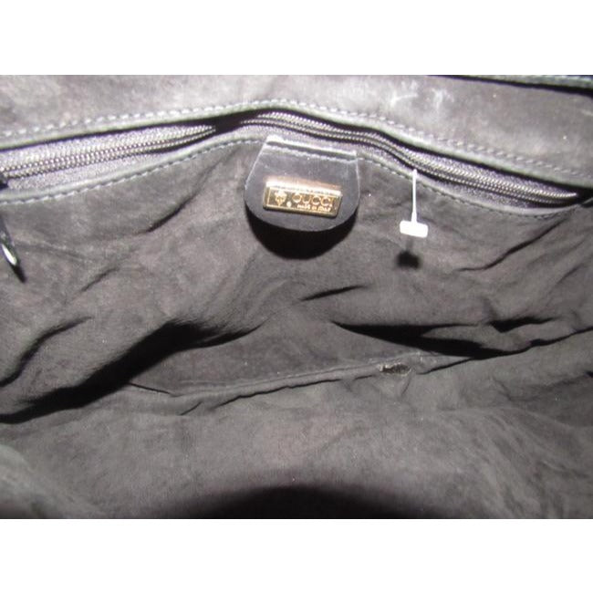Gucci Xl Vintage Purses Black And Gg Leather Hobo Bag