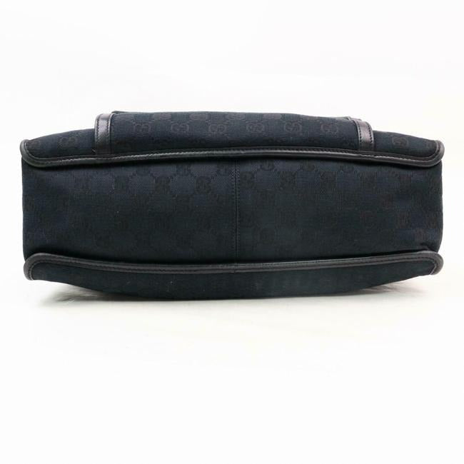 Gucci Xl Guccissima Print Black Leather And Gg Leather Tote