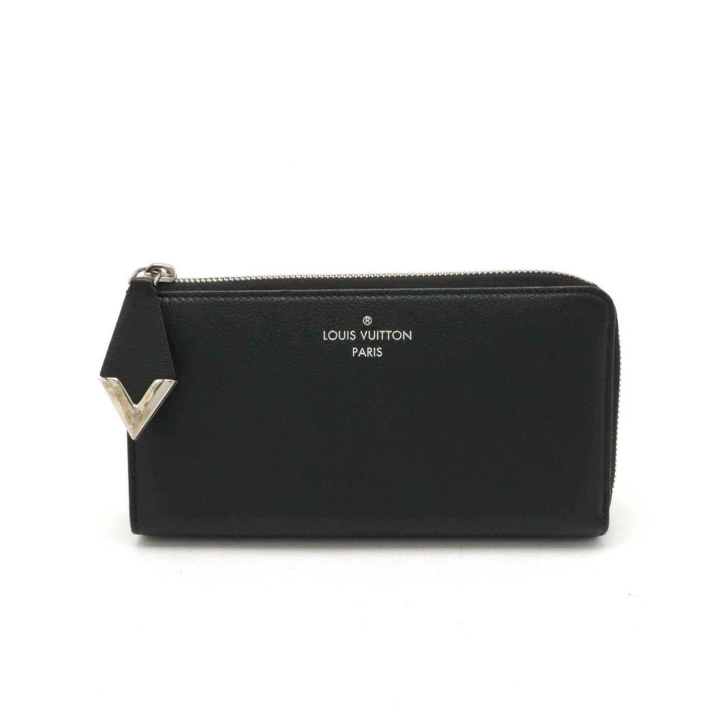 Louis Vuitton  Noir Veau Cachemire Leather Coin Purse/Coin Case