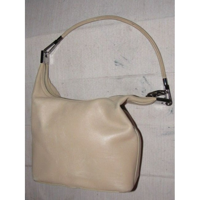 Gucci Shoulder Supple Style Cream Leather Hobo Bag