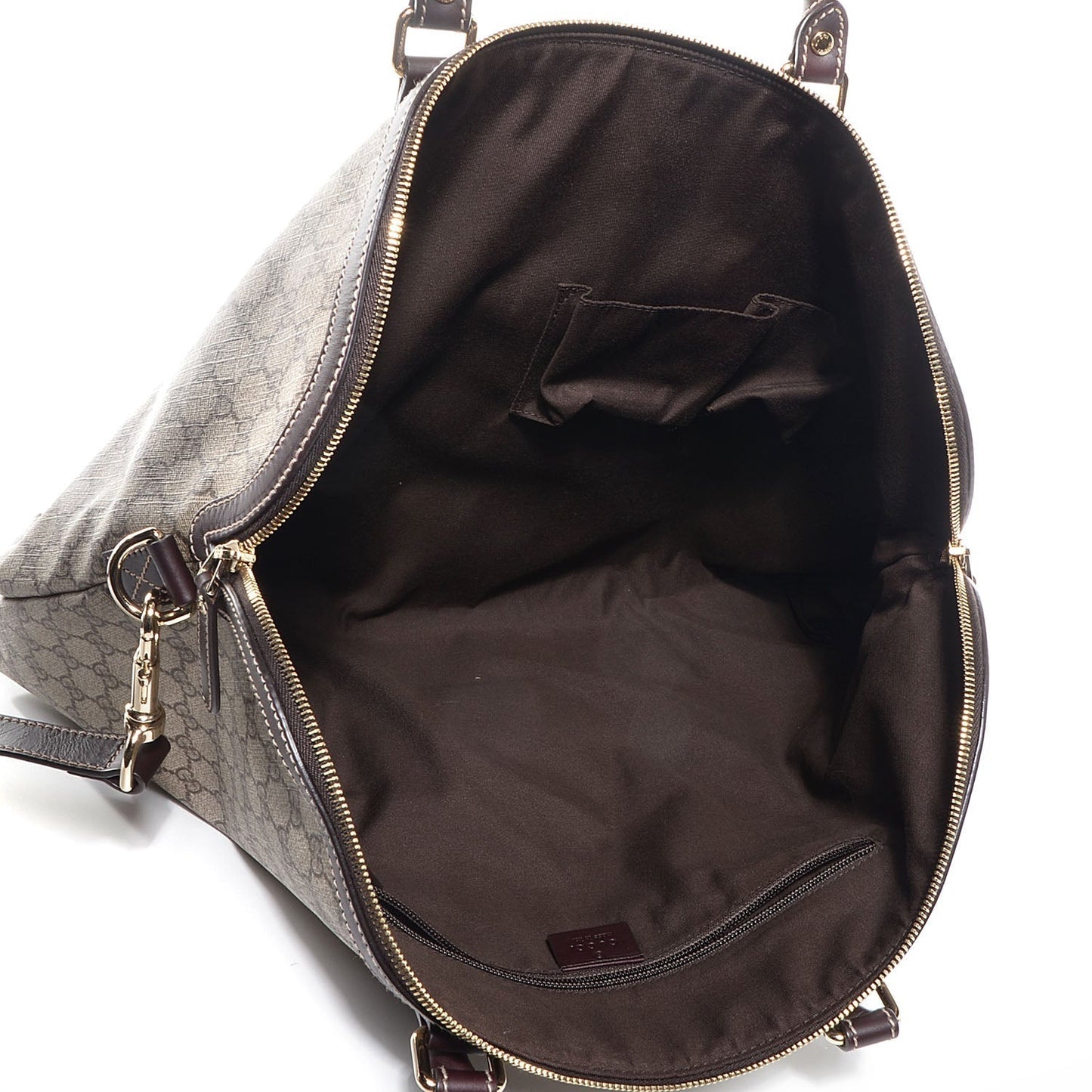 Gucci GG Plus Cuoio Minerva Monogram Briefcase in Cocoa
