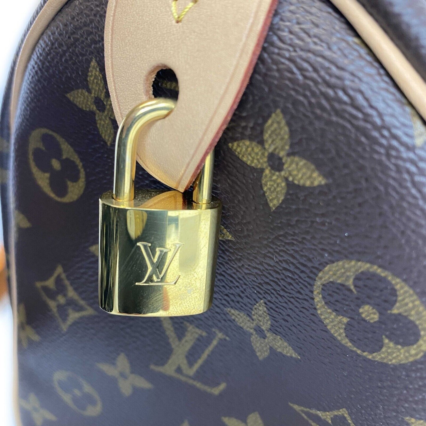 LOUIS VUITTON - Excellent - Speedy 25 - Brown Monogram Coated Canvas Satchel