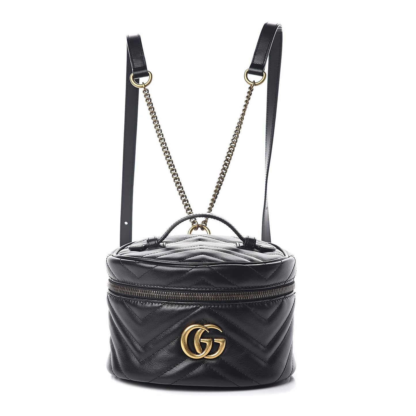 Gucci GG Marmont Matelasse Mini Backpack in Black