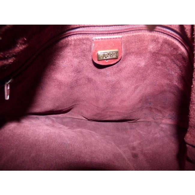 Gucci Horsebit Xl With Leather Red Suede Hobo Bag