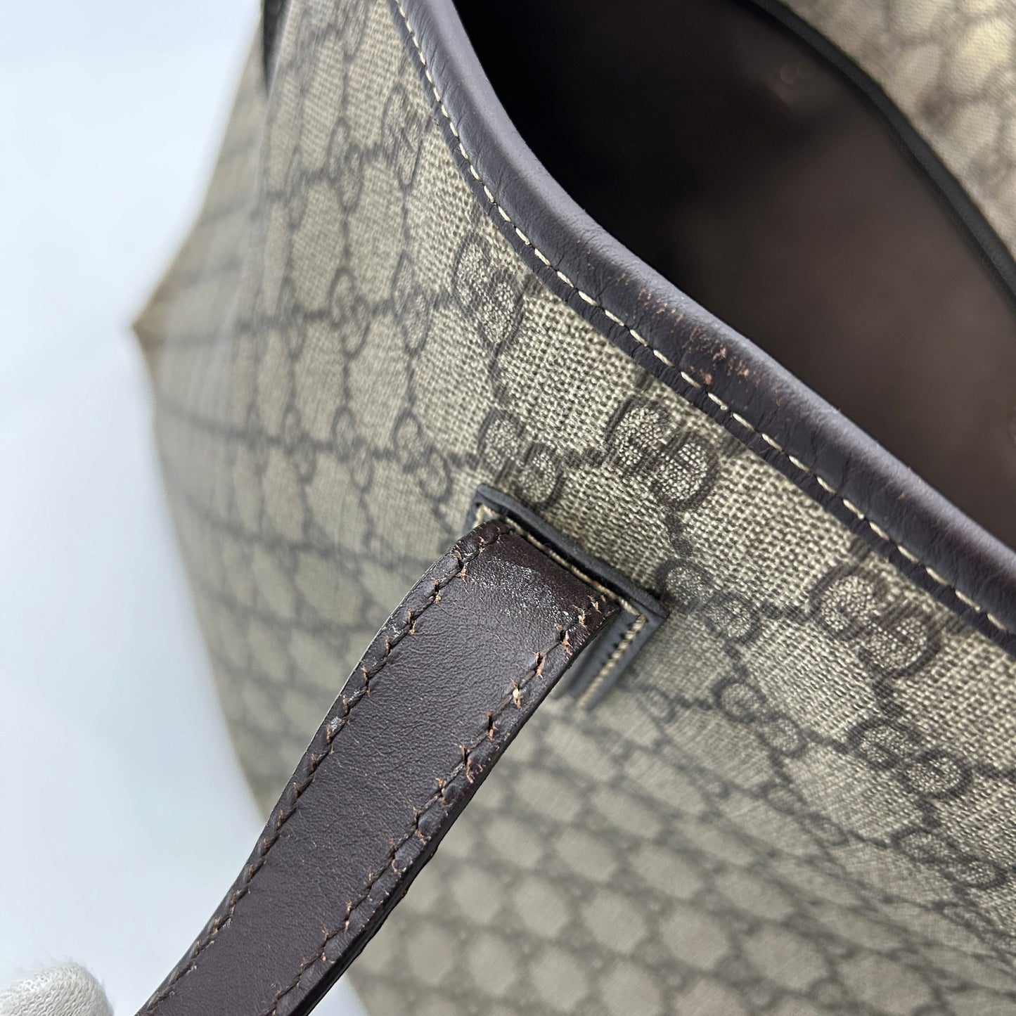 Gucci GG Supreme Joy Large - Blue Totes, Handbags gu5527bd