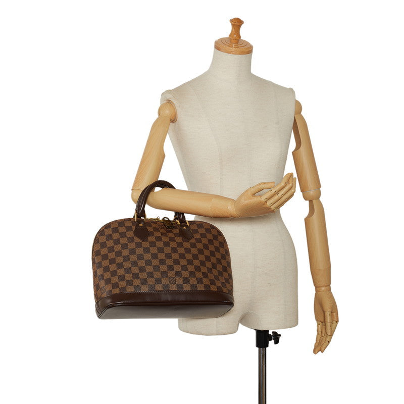 Louis Vuitton Alma Handbag N51131 Brown PVC Leather  Louis Vuitton