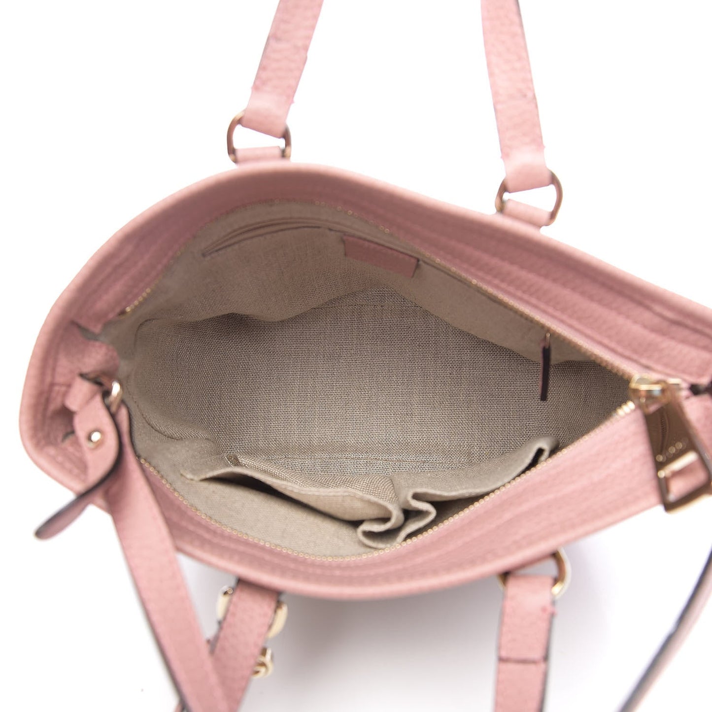 Gucci GG Canvas Small Bree Tote in Soft Pink
