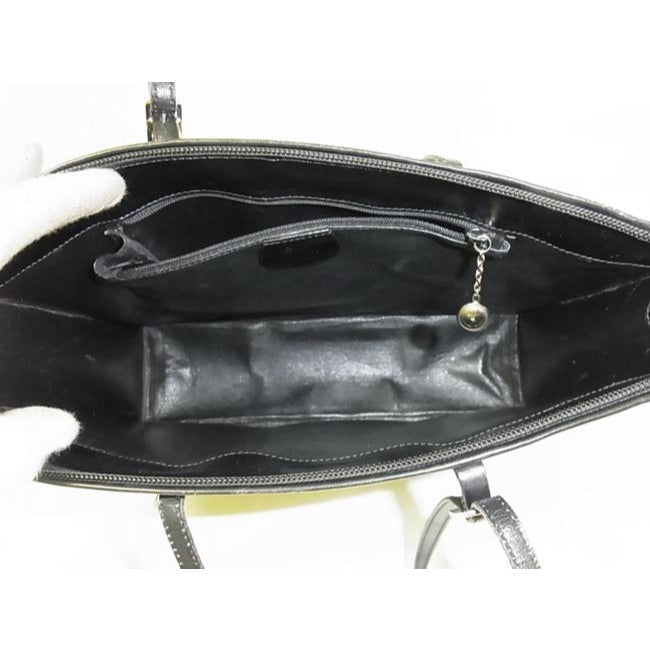 Gucci Top Handle Satcheltote Black Glossy Leather Satchel
