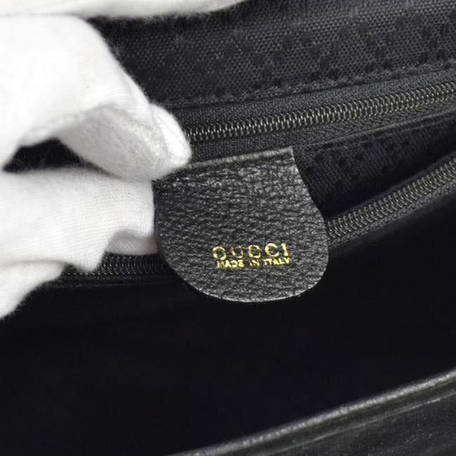 Gucci Xl Vintage Pursesdesigner Purses Black Leather Satchel