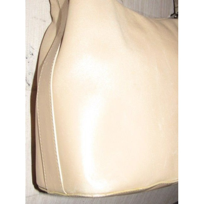 Gucci Shoulder Supple Style Cream Leather Hobo Bag