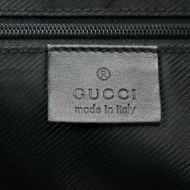 Gucci Xl Guccissima Print Black Leather And Gg Leather Tote