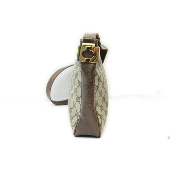 Gucci Gg Supreme W Guccissima Canvasleather Sherry Stripe Brown G Printredgreen Coated Canvas And Le