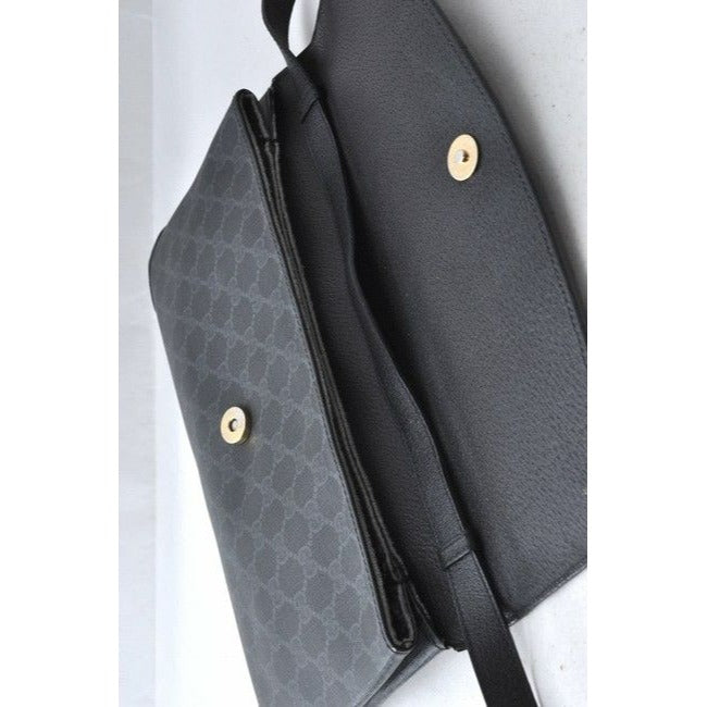 Gucci Supreme Guccissima Print Two Way Gray Leather And Gg Leather Shoulder Bag