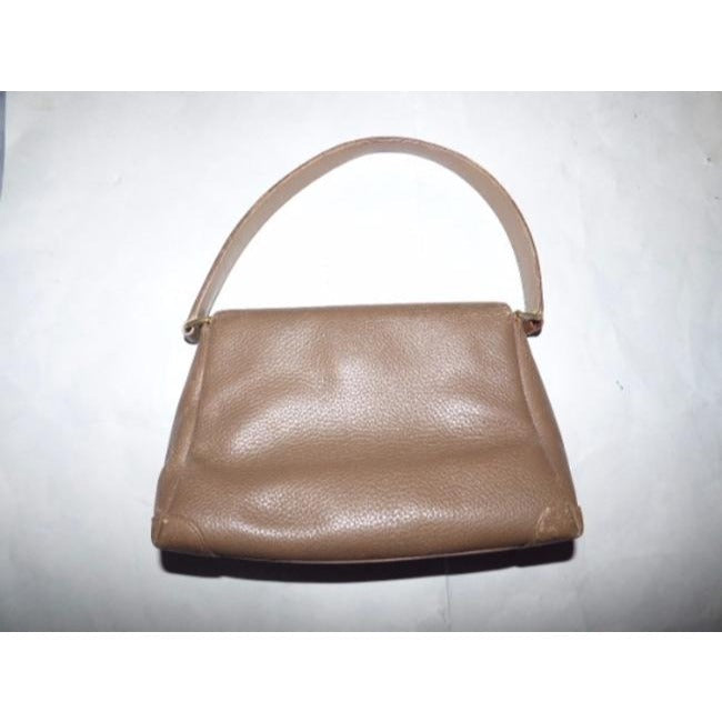 Gucci Daily Top Handle W Bamboo Clasp Brown Leather Shoulder Bag