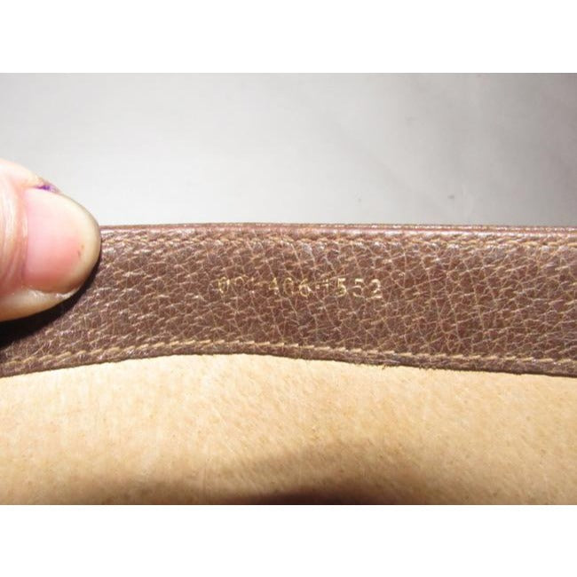 Gucci Vintage Brown Leather With Black Flecks Shoulder Bag