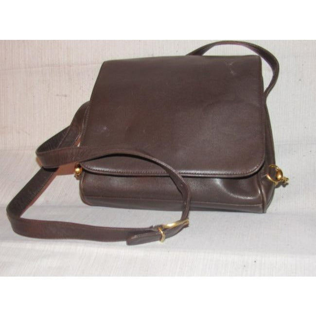 Gucci Vintage Purses Brown Leather Cross Body Bag