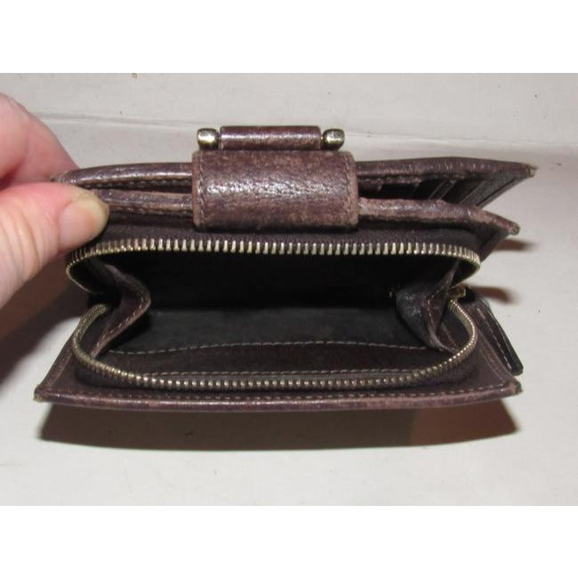 Gucci Brown Large G Logo Print Coated Canvas And Brown Leather With A Gold Abbey D Ring Accent Vinta