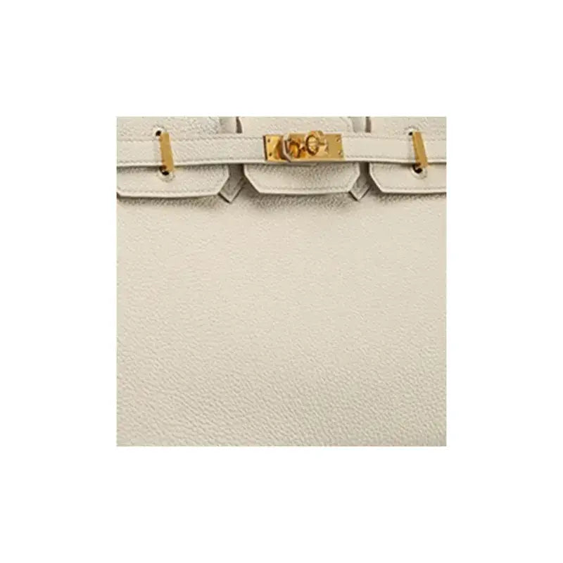 HERMES Birkin Bag Beton Glacier White togo Leather Handbag (25,28)  silver hardware