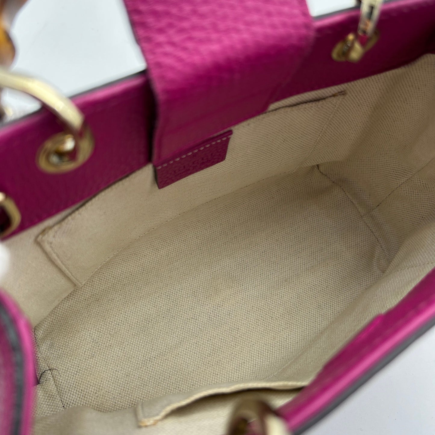 Gucci Small Bamboo Shopper Tote - Pink Totes, Handbags LA9582